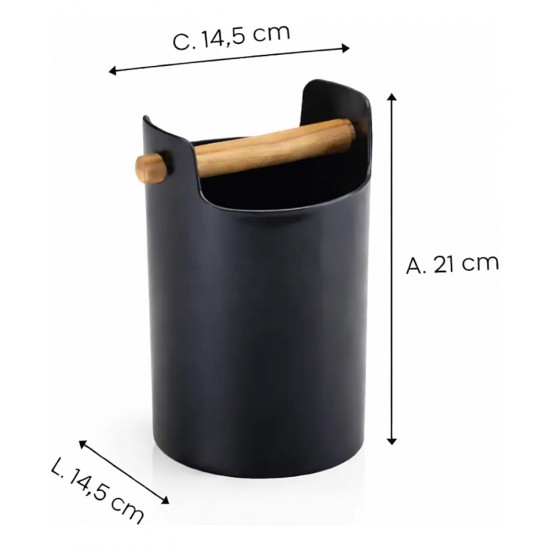 Porta Utensílios De Cozinha Multiuso Com Alça Black Eco Design